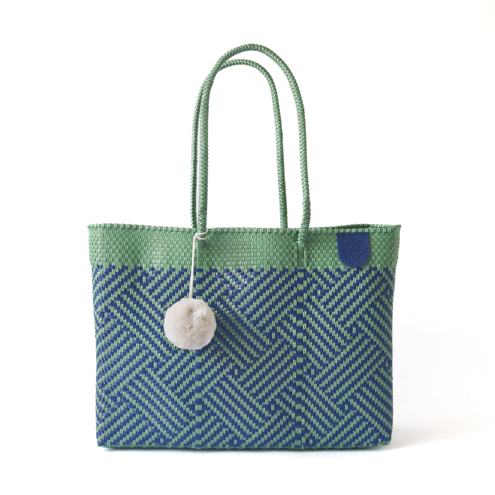 Palmera Woven Super Tote Beach Bag Handmade, Eco-Friendly Tin