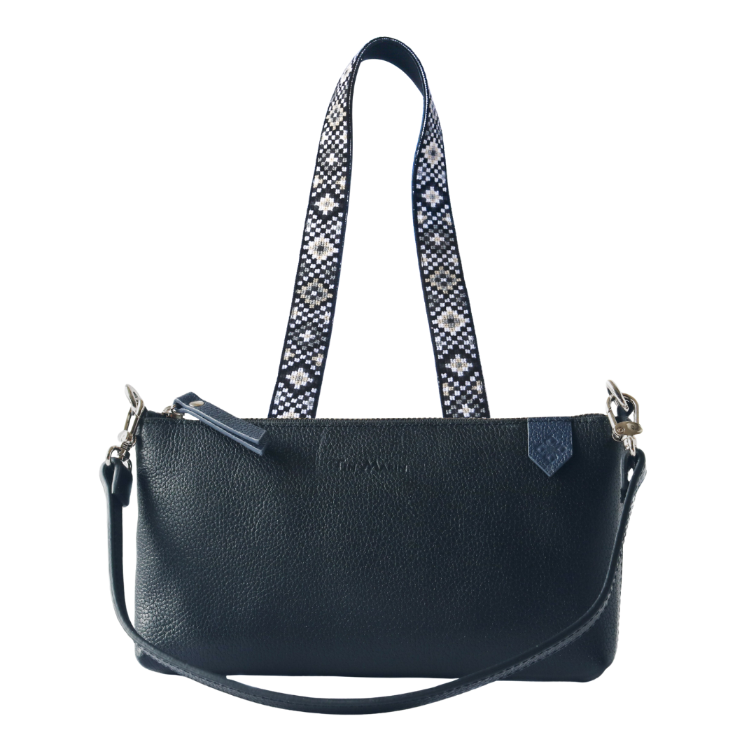 Elia Leather Bag & Mai Woven Strap