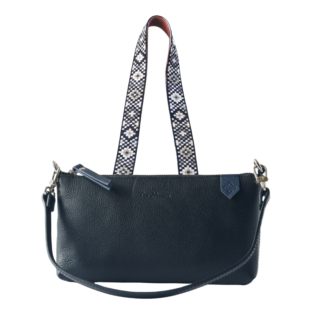 Elia Leather Bag & Mai Woven Strap