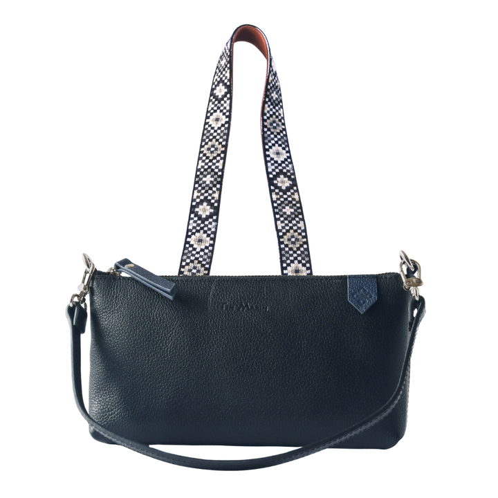 Elia Leather Bag & Mai Woven Strap