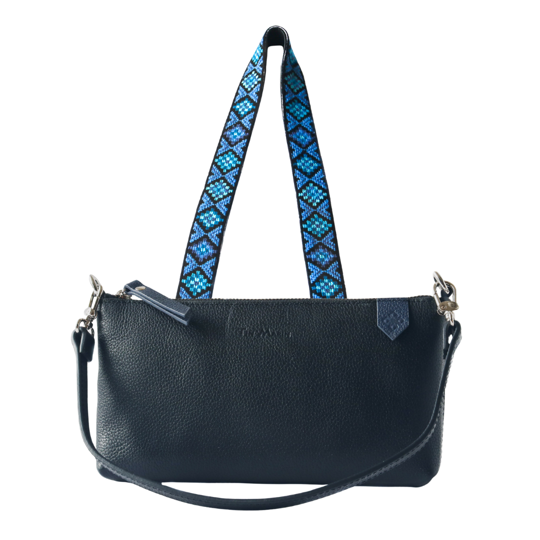 Elia Leather Bag & Mai Woven Strap