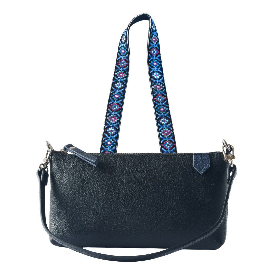 Elia Leather Bag & Mai Woven Strap