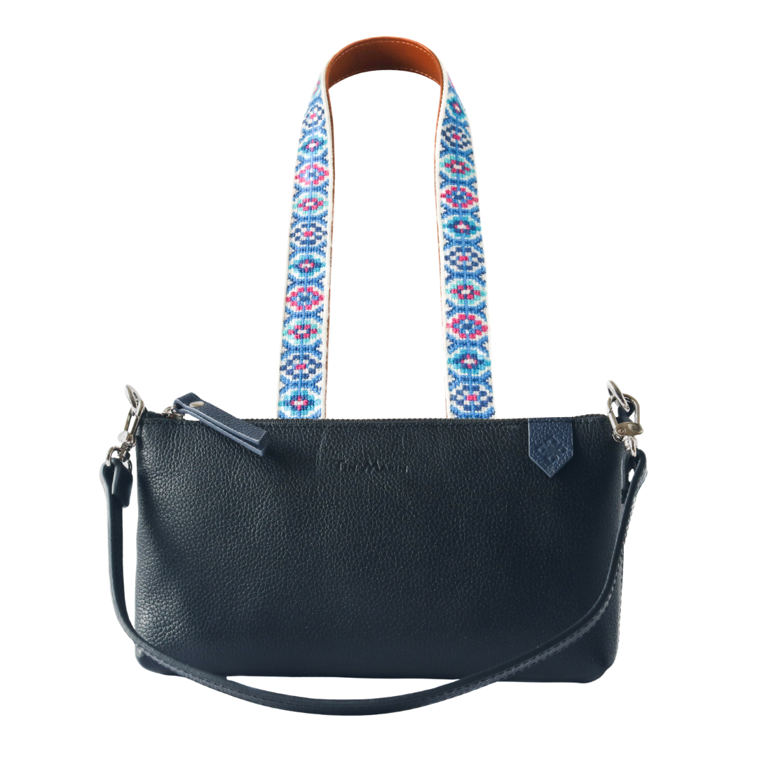 Elia Leather Bag & Mai Woven Strap