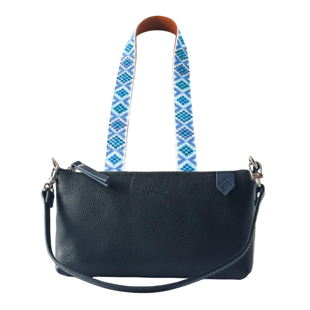 Elia Leather Bag & Mai Woven Strap