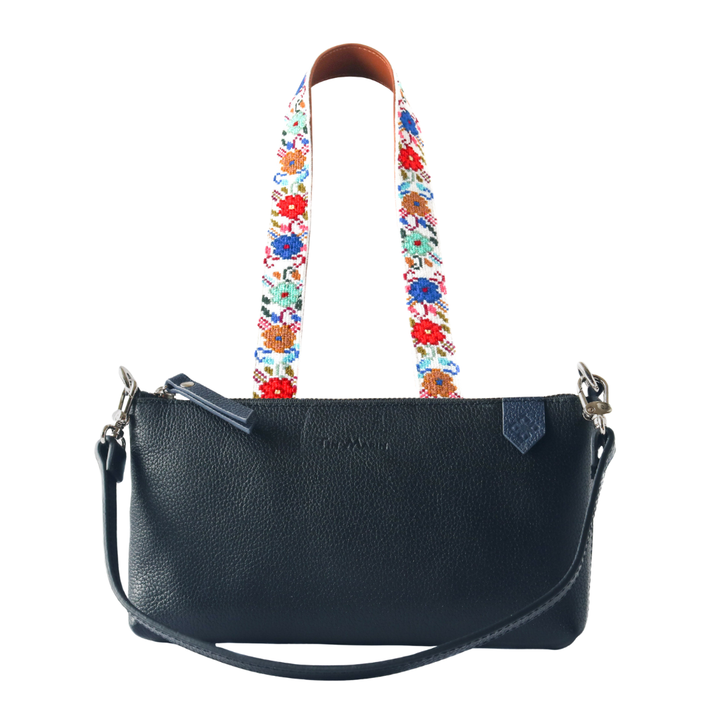 Elia Leather Bag & Mai Woven Strap