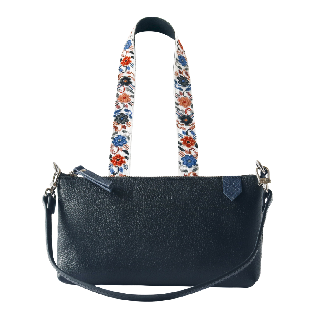 Elia Leather Bag & Mai Woven Strap