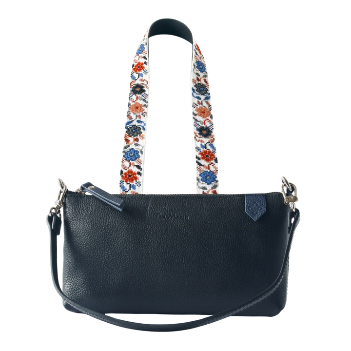 Elia Leather Bag & Mai Woven Strap