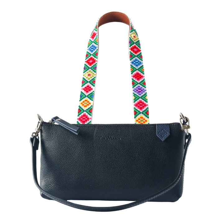 Elia Leather Bag & Mai Woven Strap