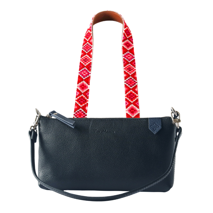 Elia Leather Bag & Mai Woven Strap