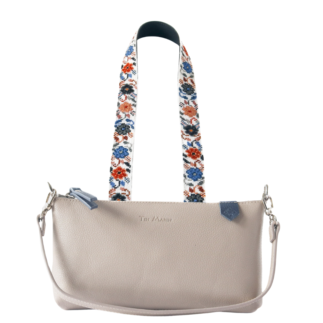 Elia Leather Bag & Mai Woven Strap