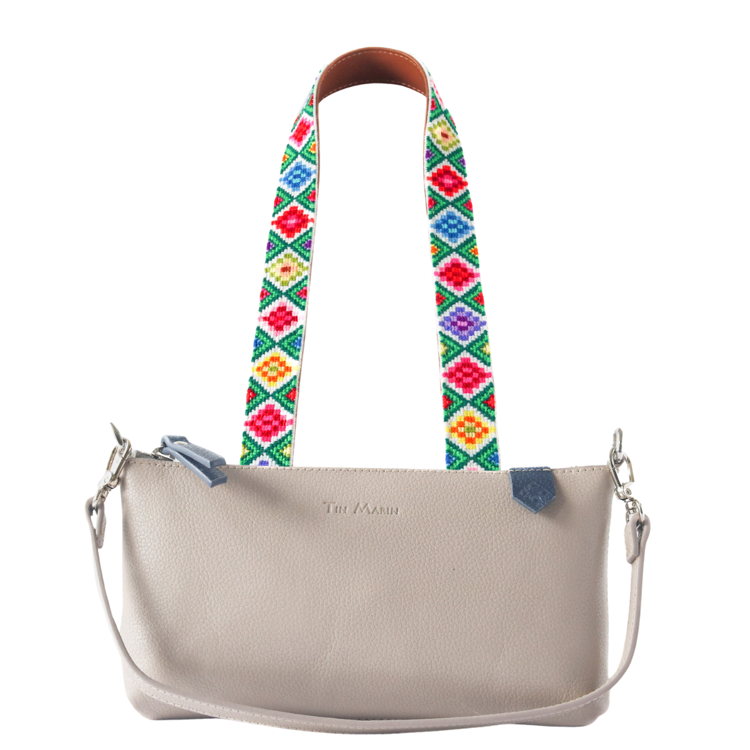 Elia Leather Bag & Mai Woven Strap