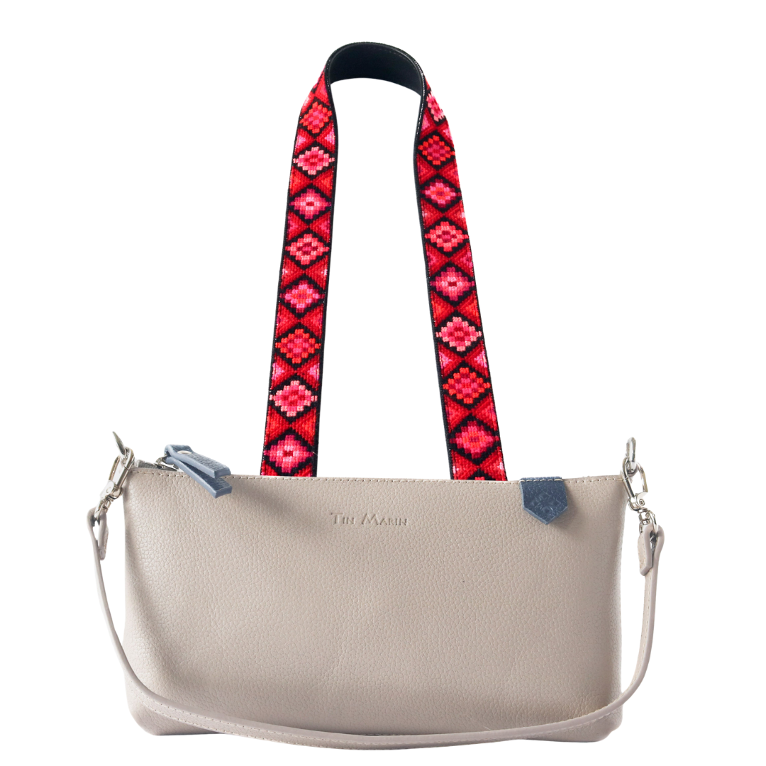 Elia Leather Bag & Mai Woven Strap