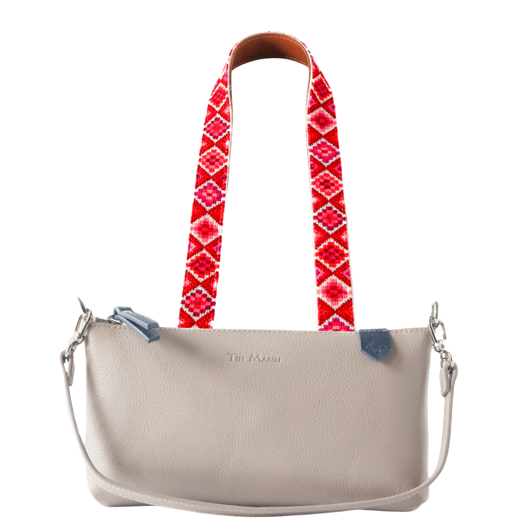 Elia Leather Bag & Mai Woven Strap