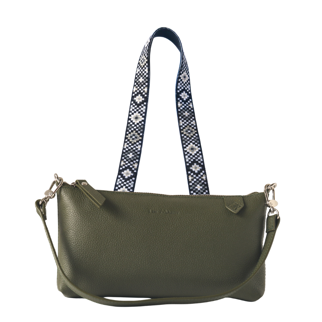 Elia Leather Bag & Mai Woven Strap