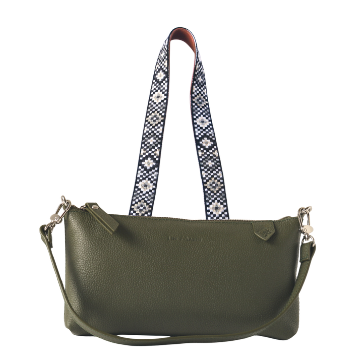 Elia Leather Bag & Mai Woven Strap