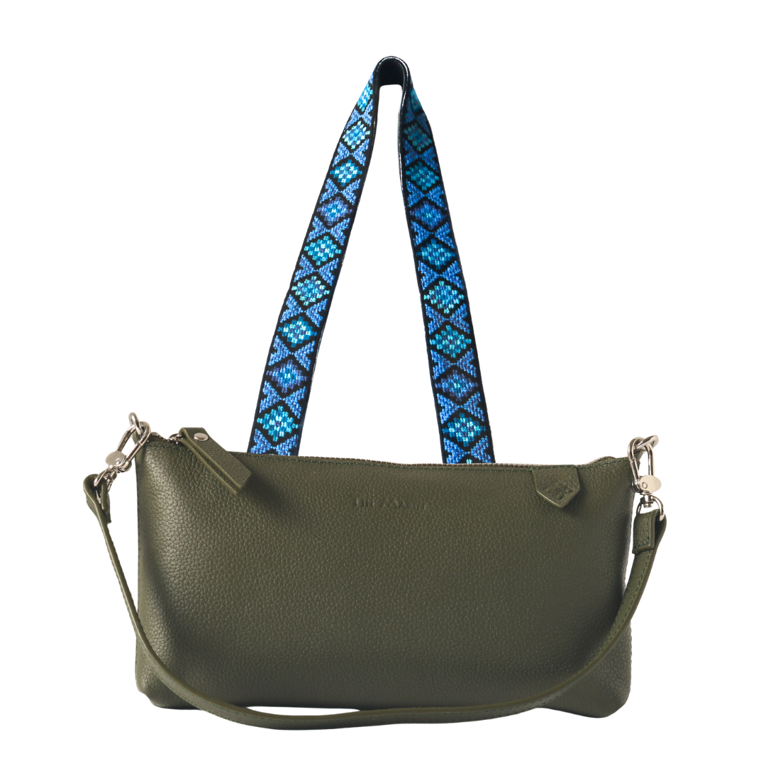 Elia Leather Bag & Mai Woven Strap