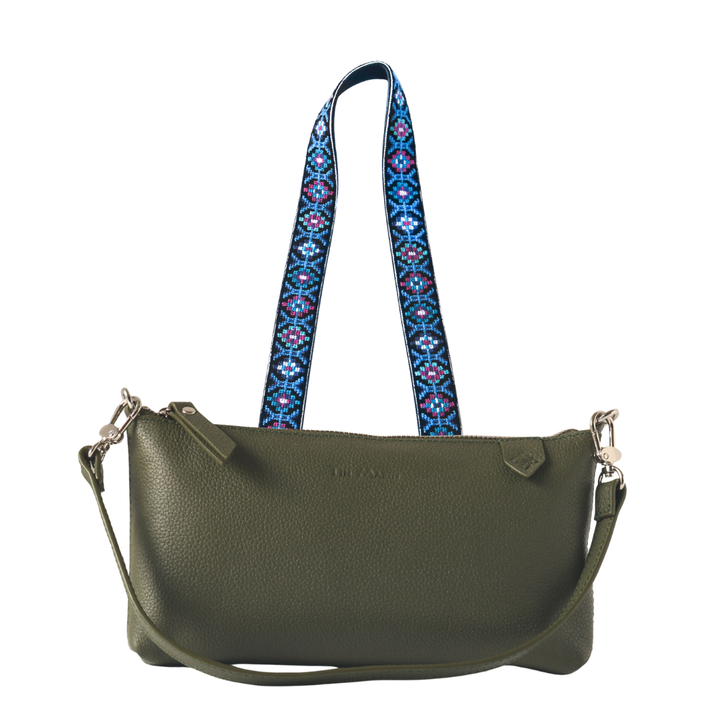 Elia Leather Bag & Mai Woven Strap