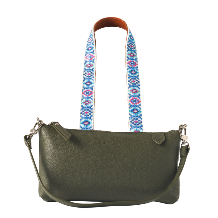 Elia Leather Bag & Mai Woven Strap