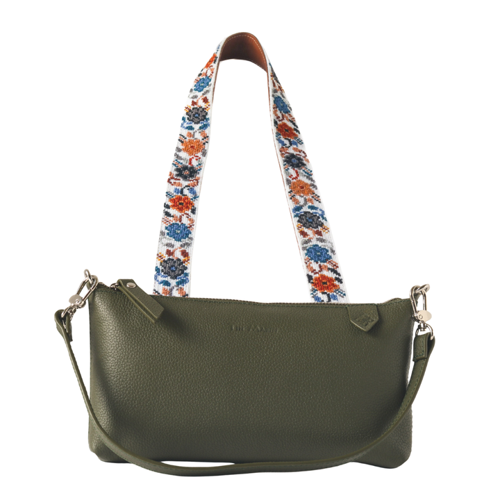 Elia Leather Bag & Mai Woven Strap