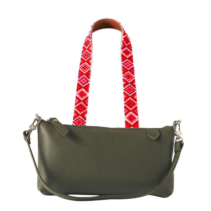 Elia Leather Bag & Mai Woven Strap