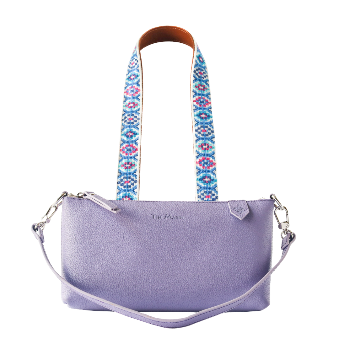 Elia Leather Bag & Mai Woven Strap