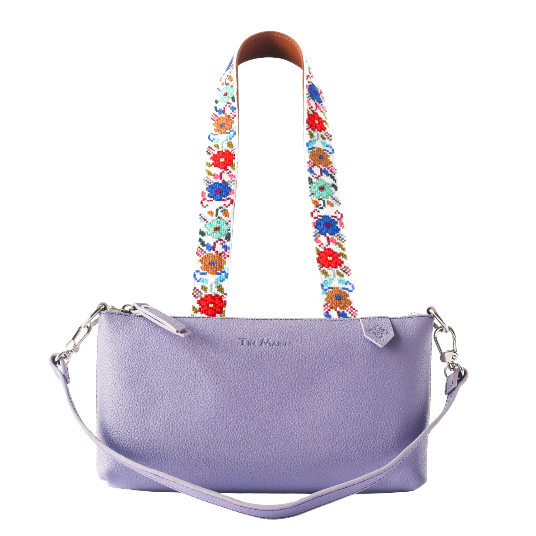 Elia Leather Bag & Mai Woven Strap