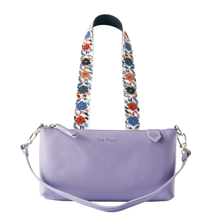 Elia Leather Bag & Mai Woven Strap