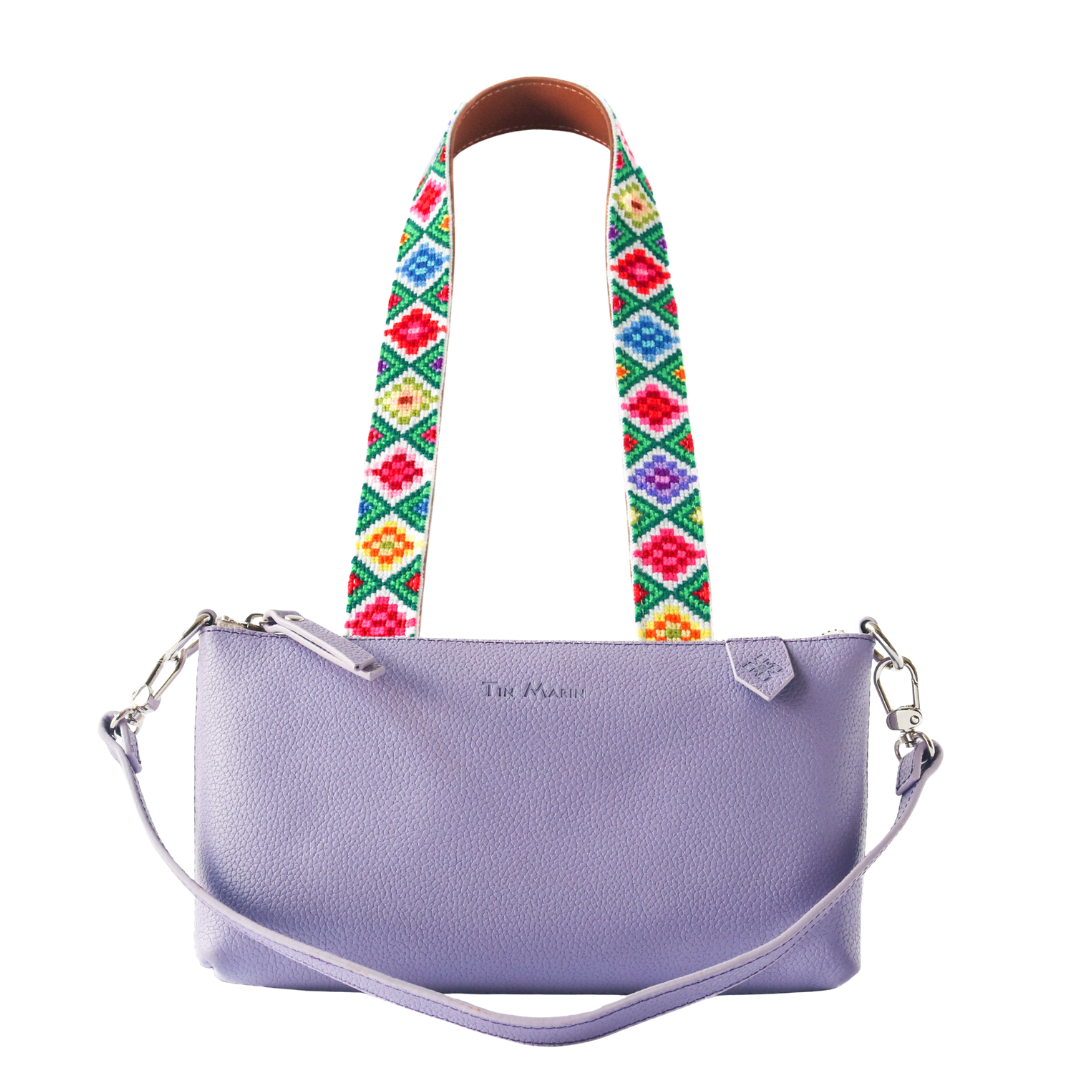 Elia Leather Bag & Mai Woven Strap