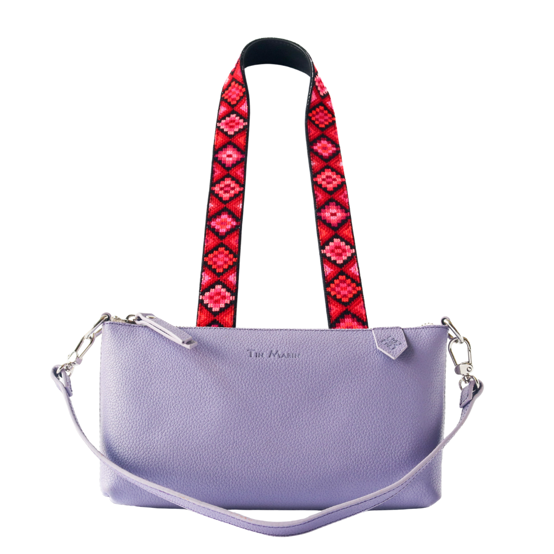 Elia Leather Bag & Mai Woven Strap