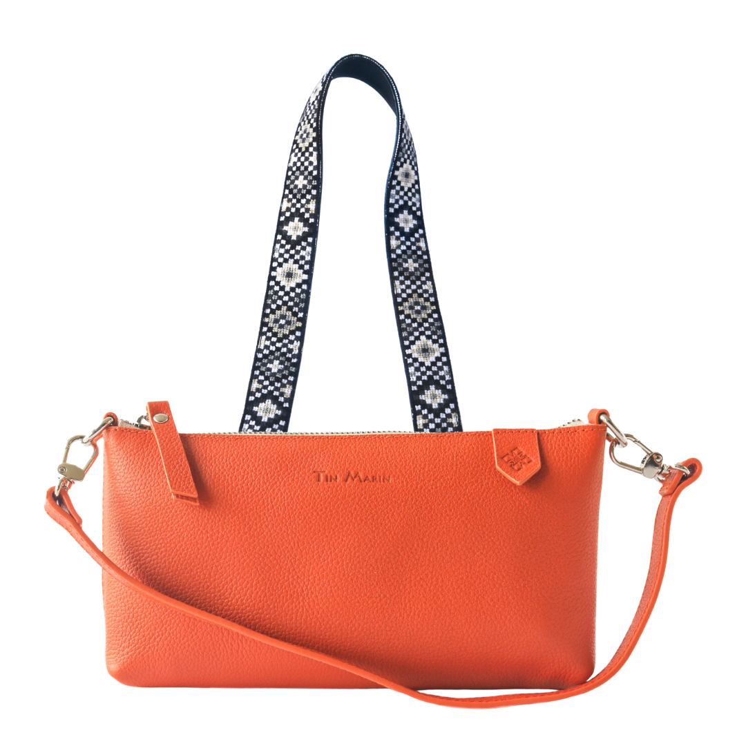 Elia Leather Bag & Mai Woven Strap