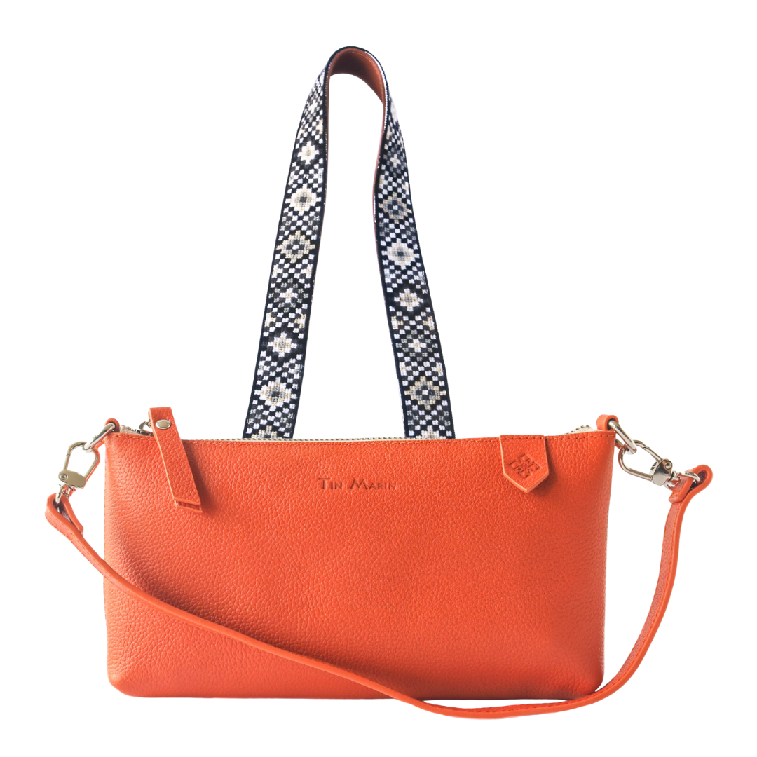 Elia Leather Bag & Mai Woven Strap