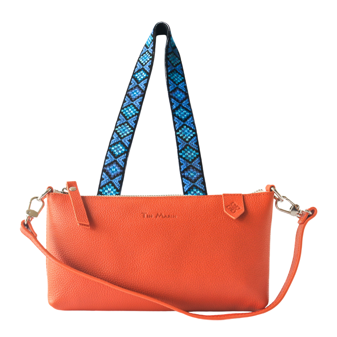 Elia Leather Bag & Mai Woven Strap