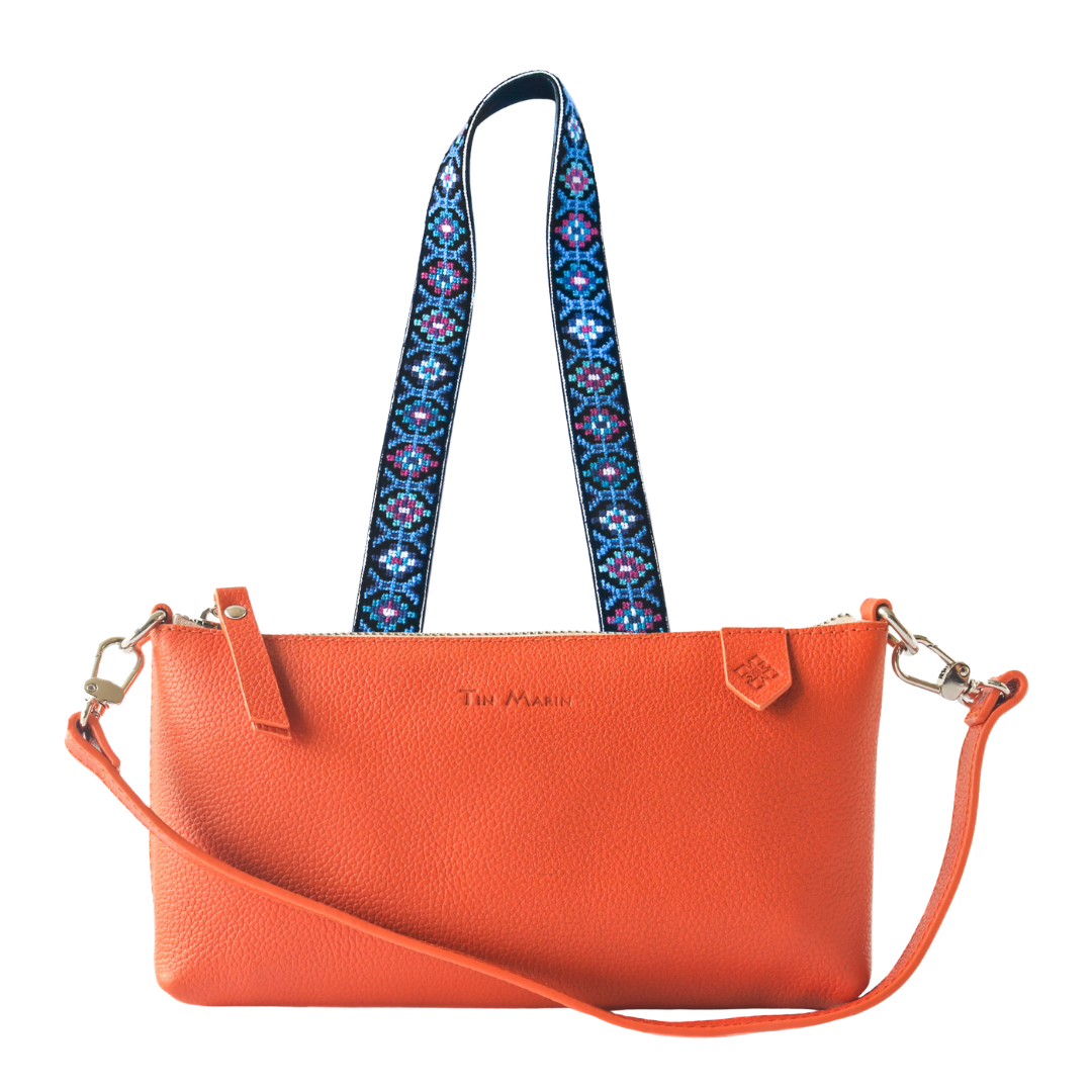 Elia Leather Bag & Mai Woven Strap