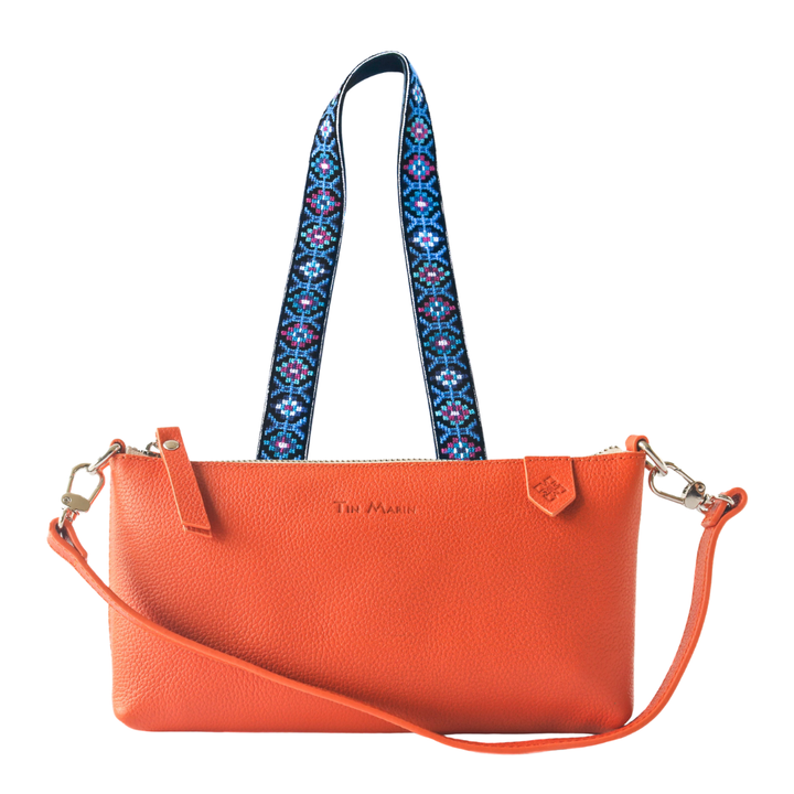 Elia Leather Bag & Mai Woven Strap