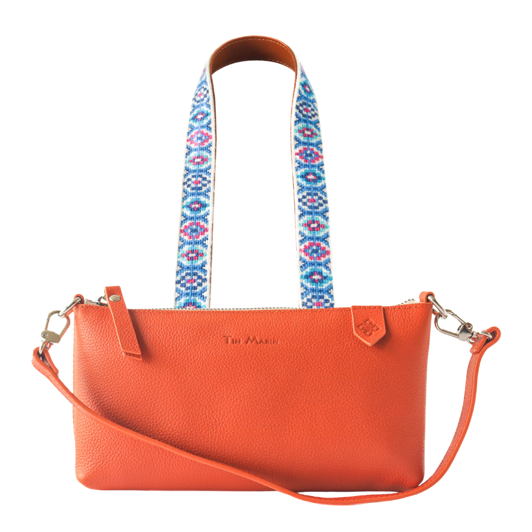 Elia Leather Bag & Mai Woven Strap