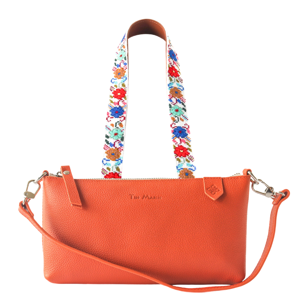 Elia Leather Bag & Mai Woven Strap