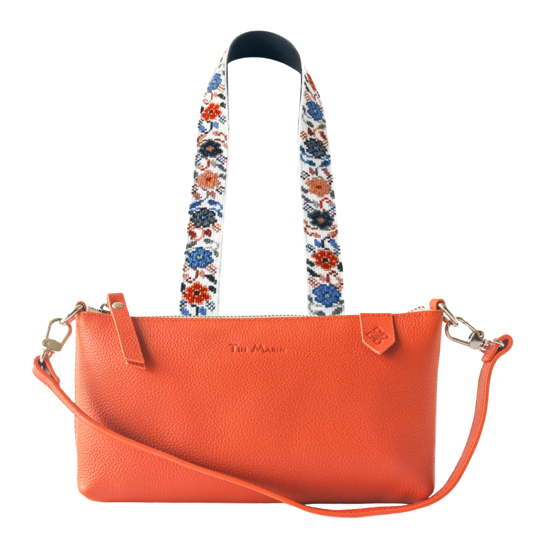 Elia Leather Bag & Mai Woven Strap