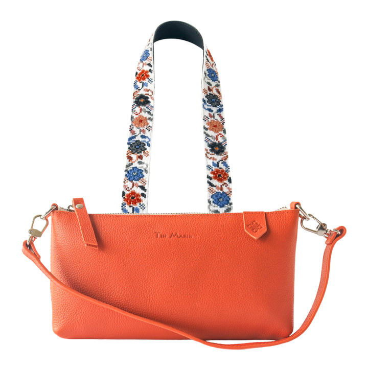 Elia Leather Bag & Mai Woven Strap