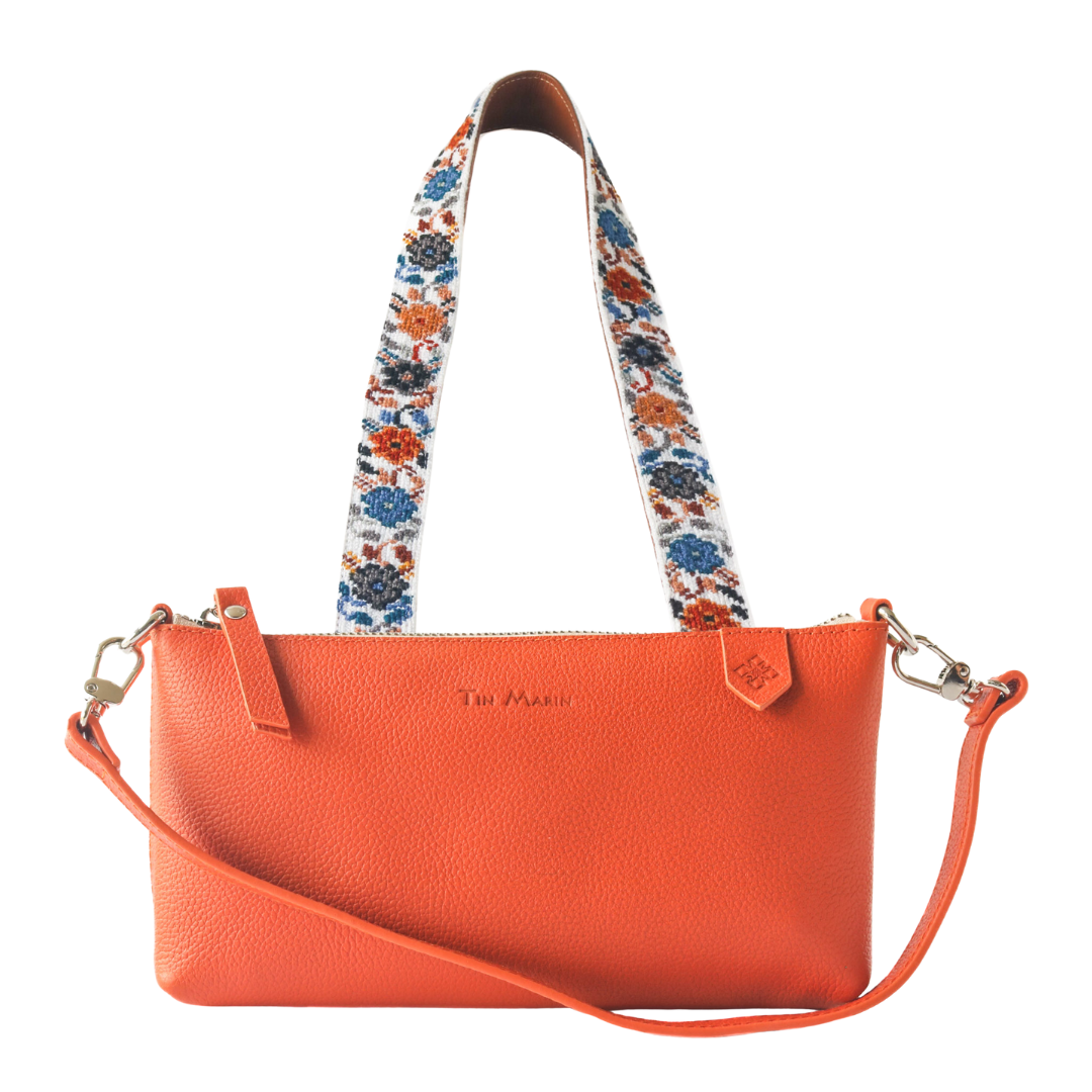 Elia Leather Bag & Mai Woven Strap