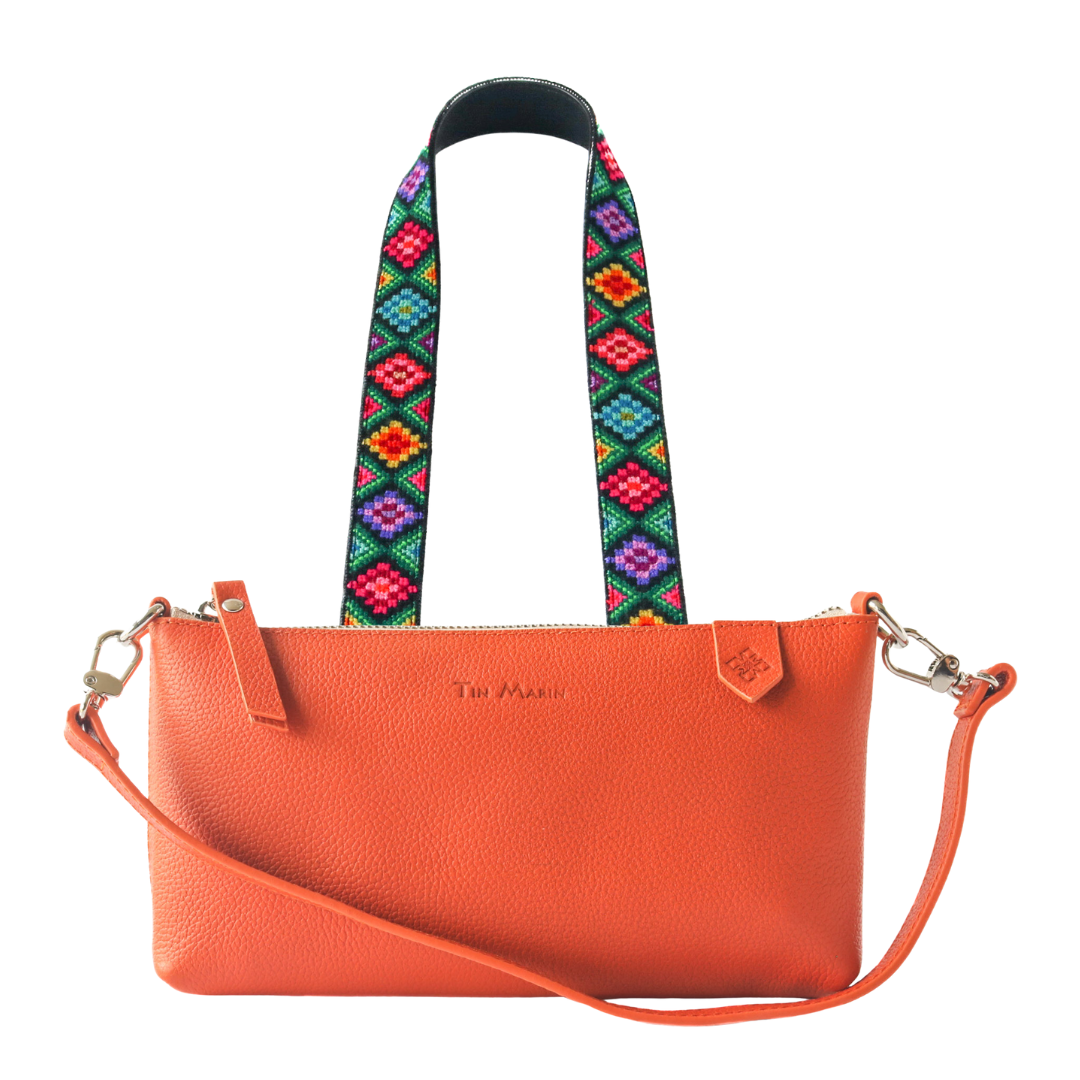 Elia Leather Bag & Mai Woven Strap