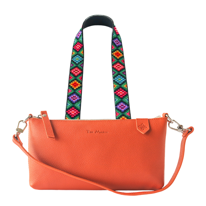 Elia Leather Bag & Mai Woven Strap