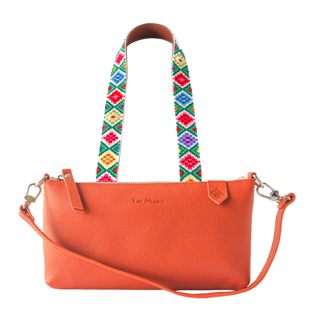 Elia Leather Bag & Mai Woven Strap