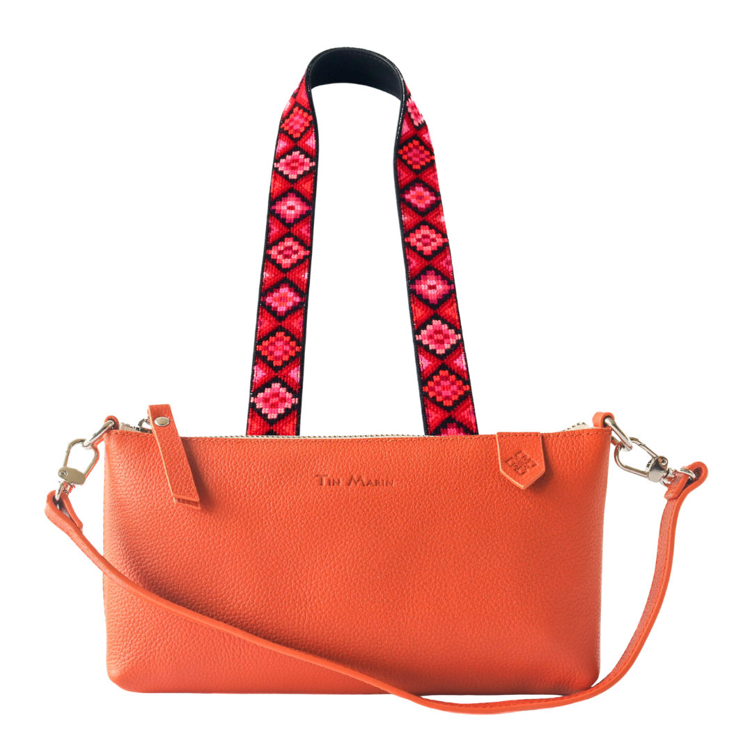 Elia Leather Bag & Mai Woven Strap