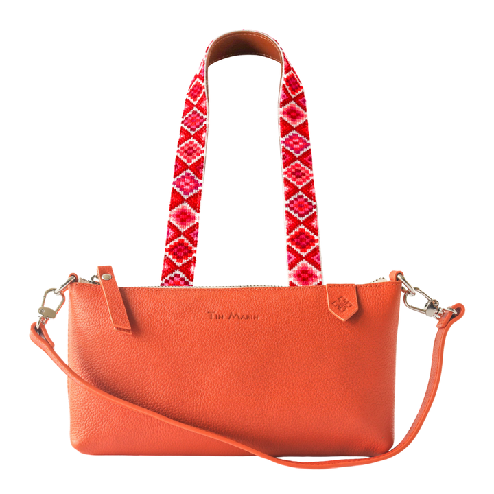 Elia Leather Bag & Mai Woven Strap