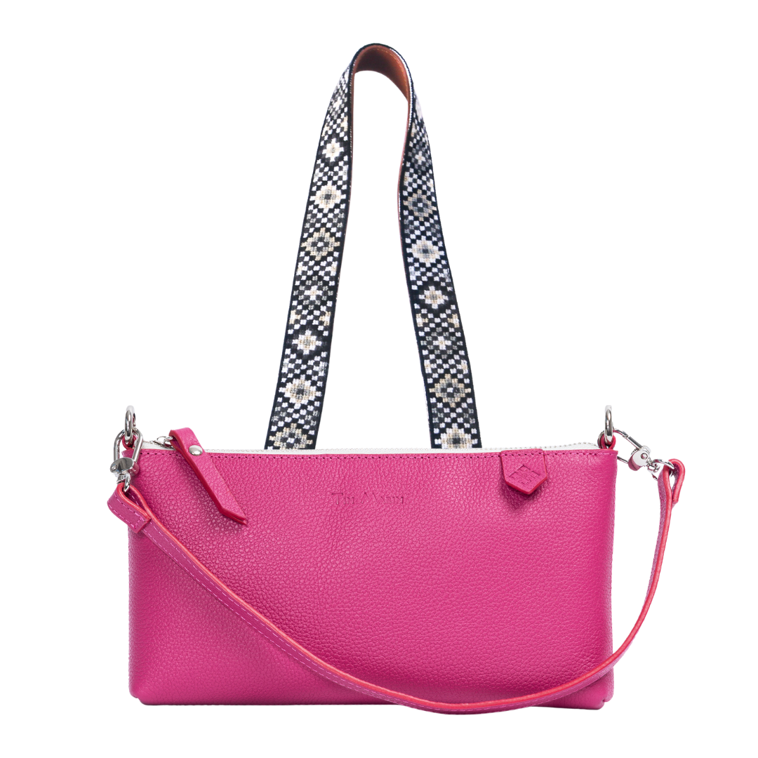 Elia Leather Bag & Mai Woven Strap