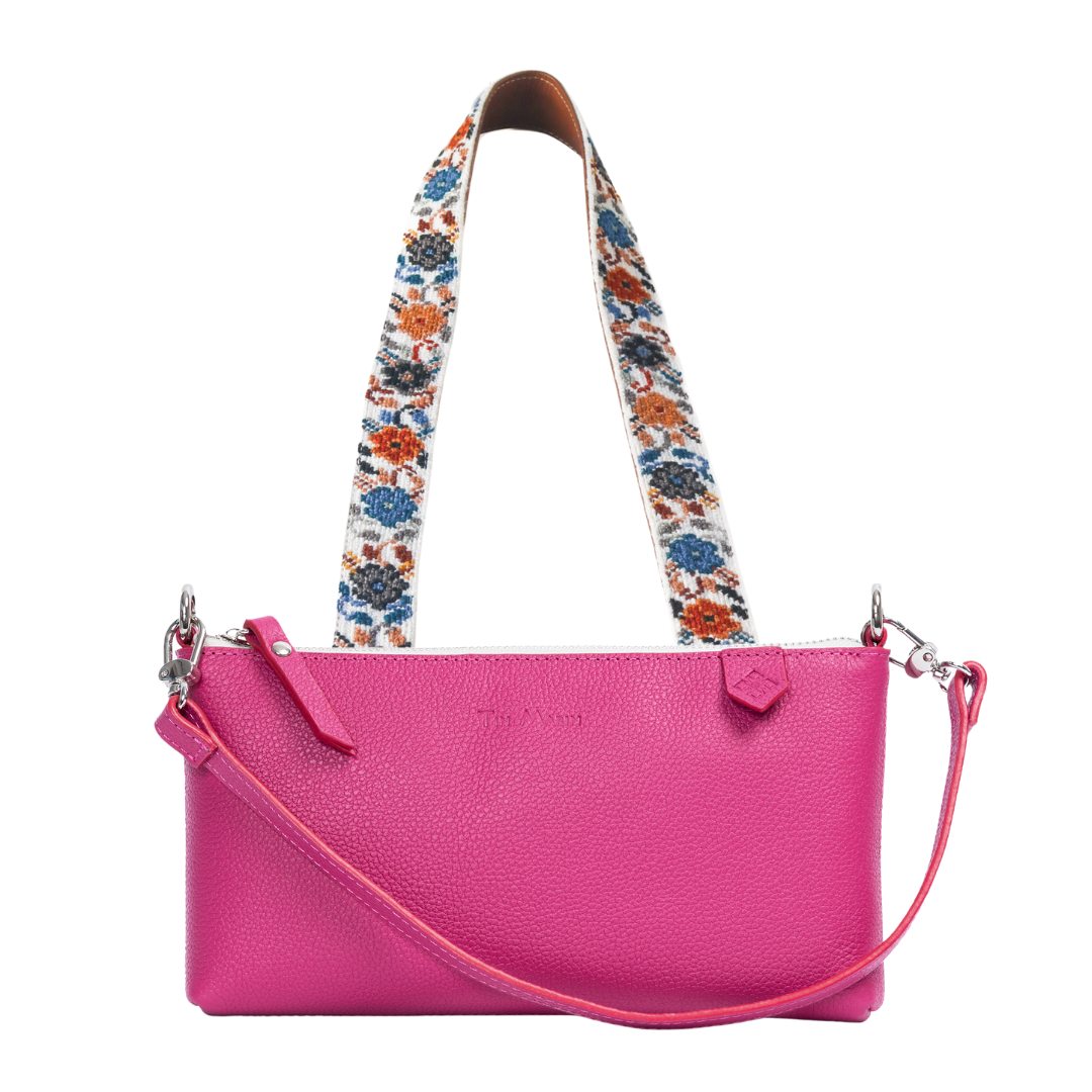 Elia Leather Bag & Mai Woven Strap