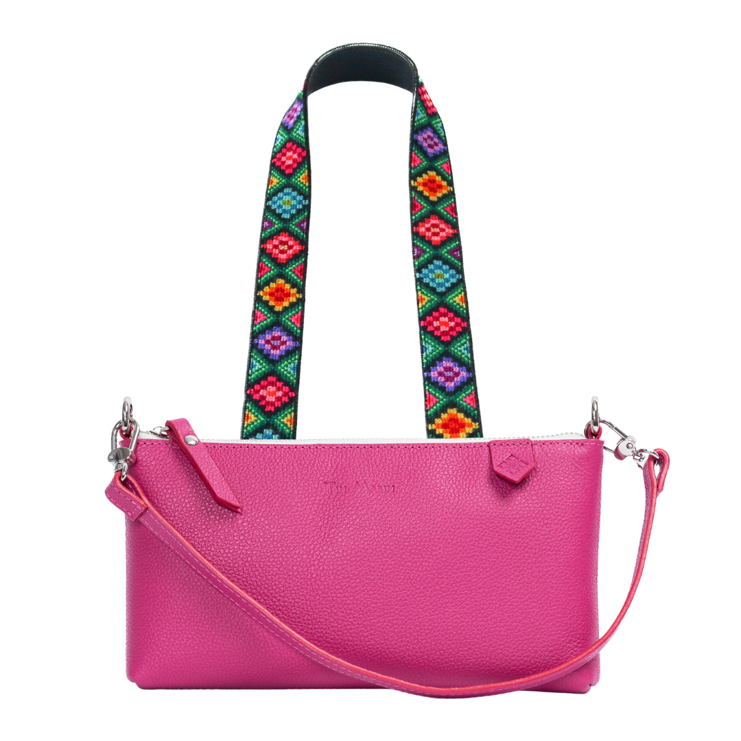 Elia Leather Bag & Mai Woven Strap