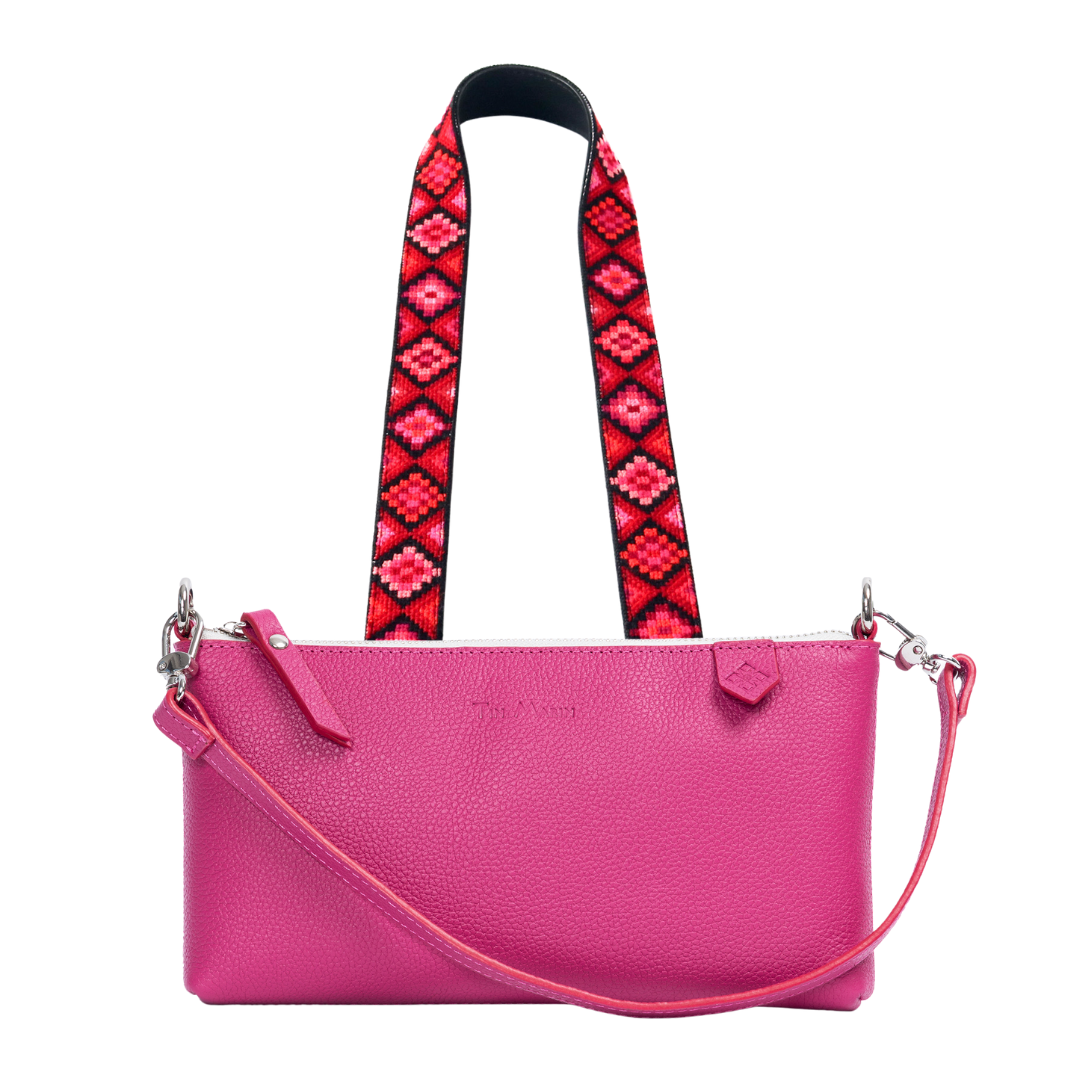 Elia Leather Bag & Mai Woven Strap