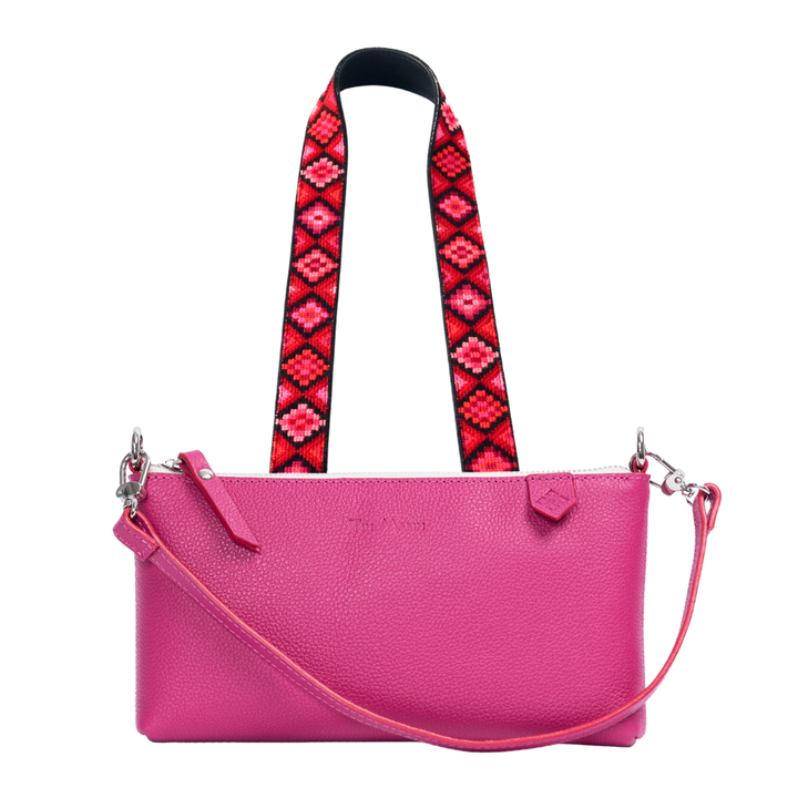 Elia Leather Bag & Mai Woven Strap