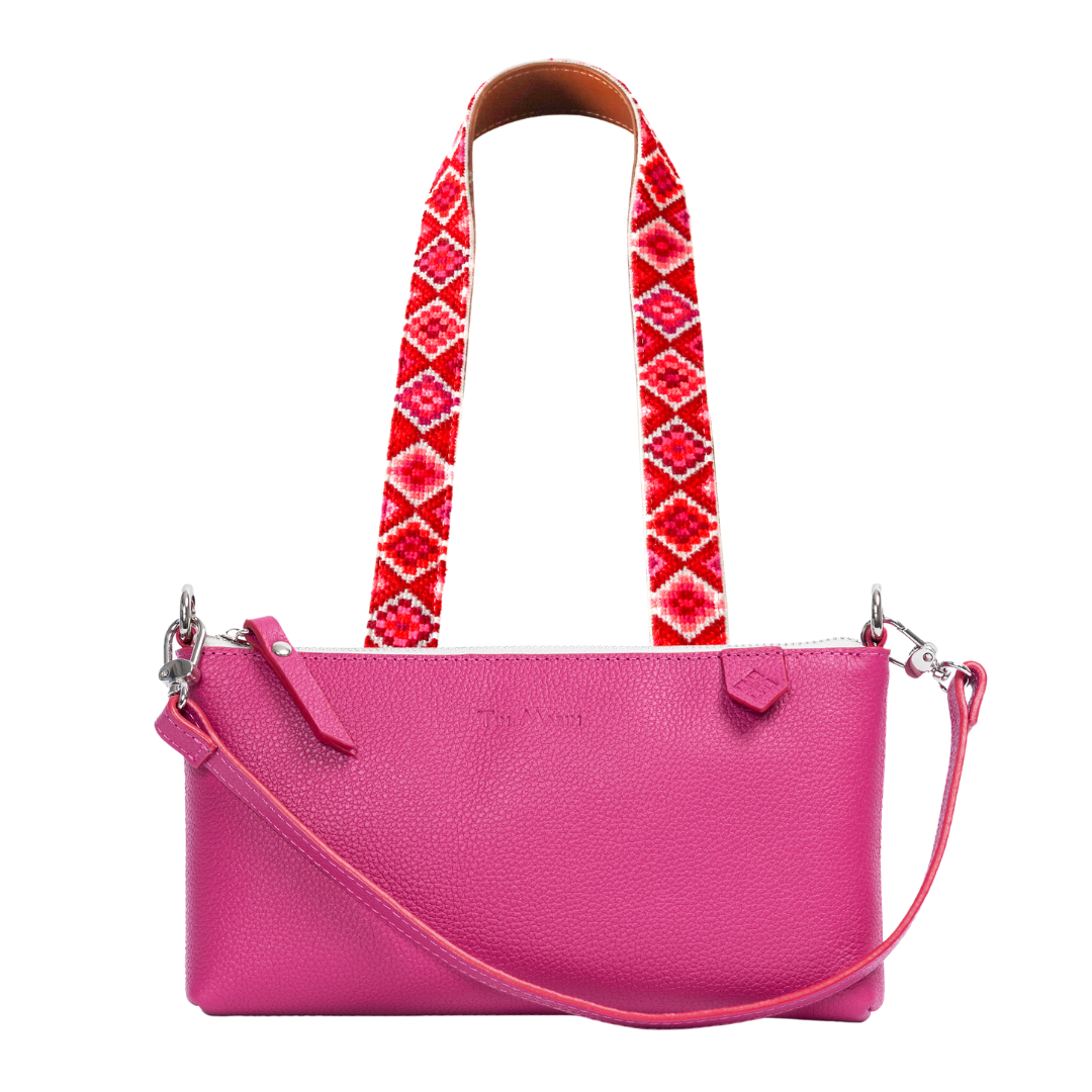 Elia Leather Bag & Mai Woven Strap